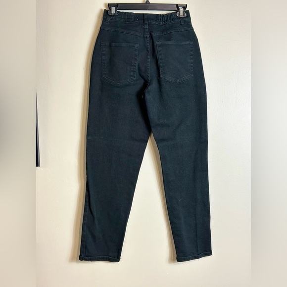 Baliw sourcing size4 black jeans 12-1/2 w 10-1/2 rise 27-1/2 inseam preowned - Picture 6 of 7